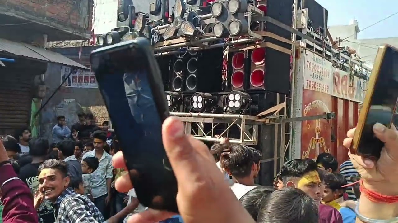 Dj Raj A1_ 🔊🔊_in Shiv ratri shobha yatra Bareilly 2026 #dj 