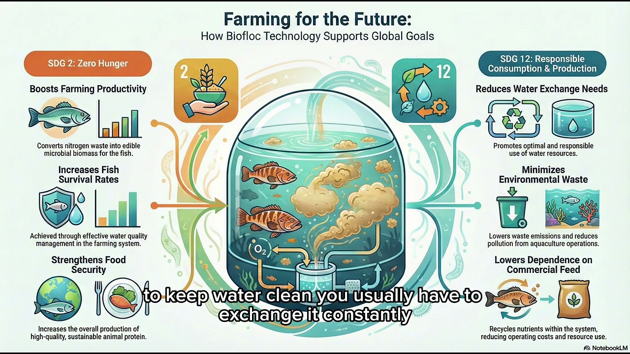 Farming for The Future: How Biofloc Technology Supports Global Goals (SDG 2 & SDG 12)