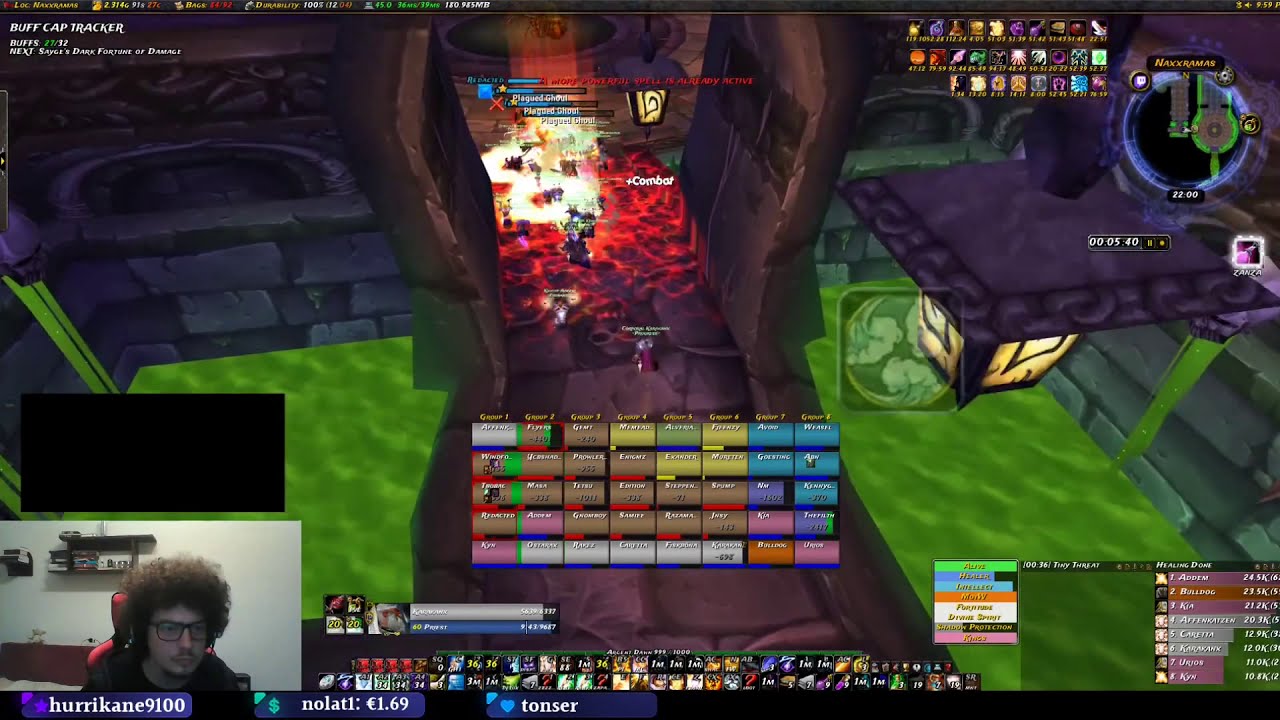 [Progress] Naxxramas speedrun 51min 36s [Broken] WORLD RECORD Priest POV