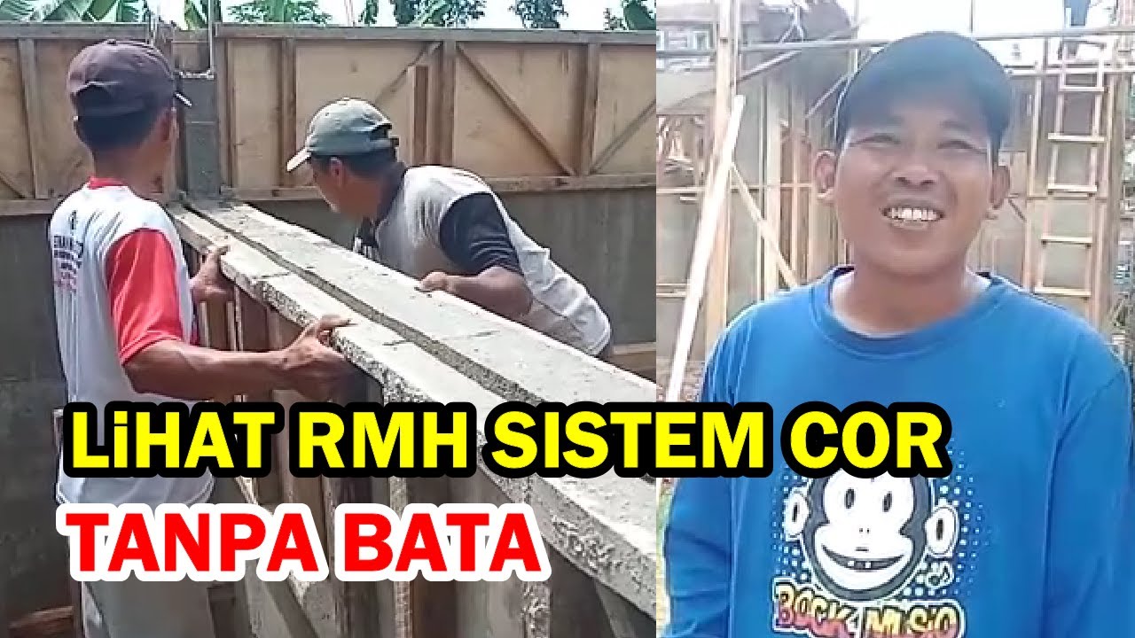 Begini Dinding Rumah Cor Semua Tanpa Bata
