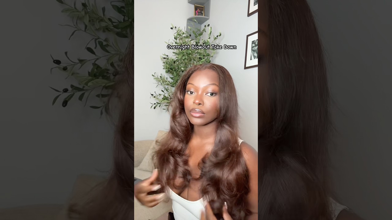 The best heatless curls using overnight blowout foam rollers 