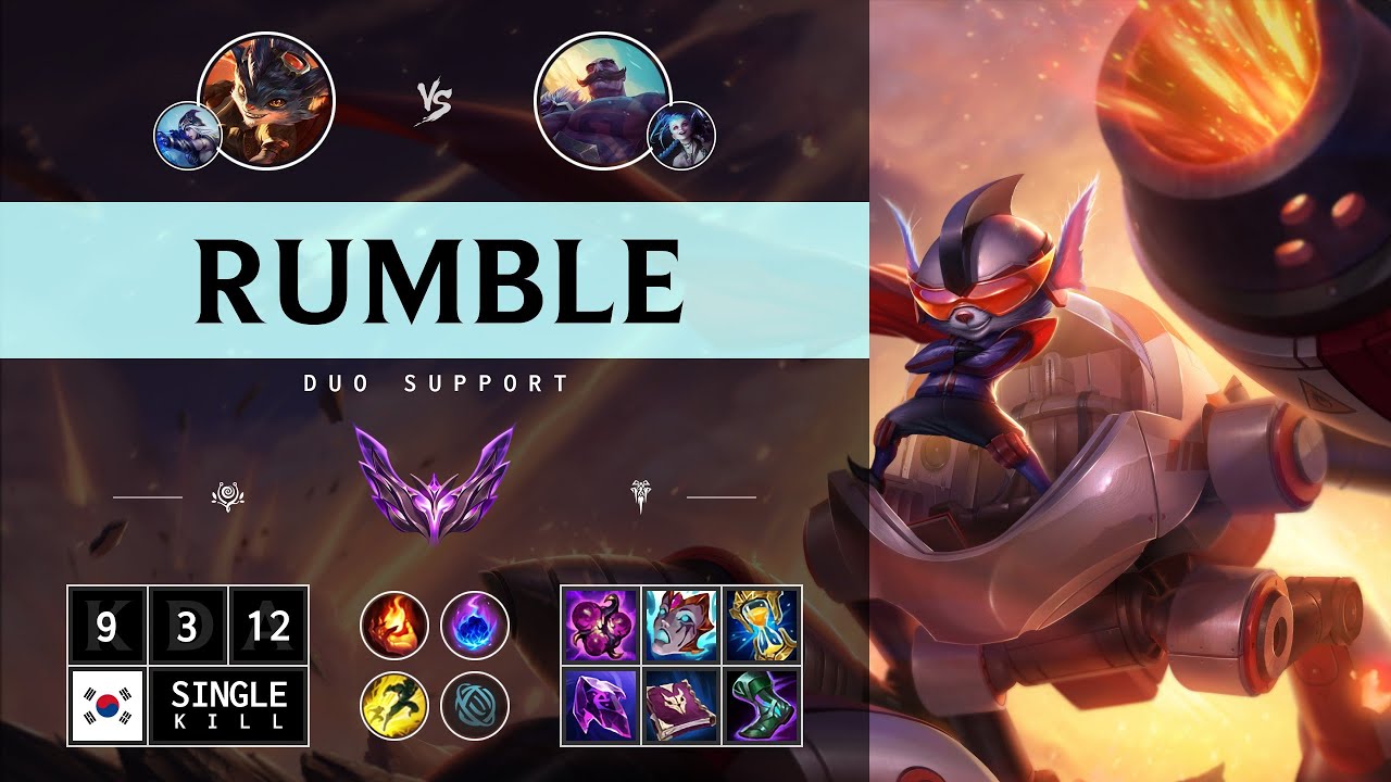 Rumble Support vs Braum - KR Master Patch 14.13