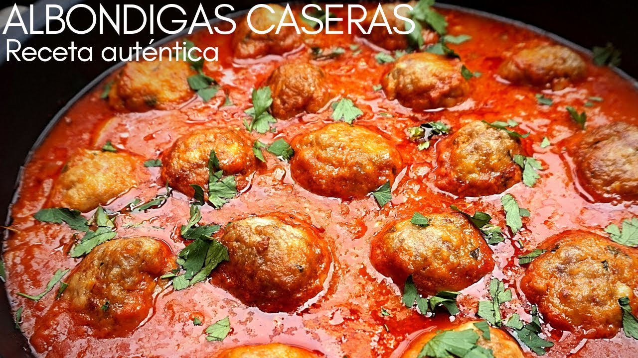 Abóndigas en salsa.  Receta de la abuela. Fáciles y rápidas