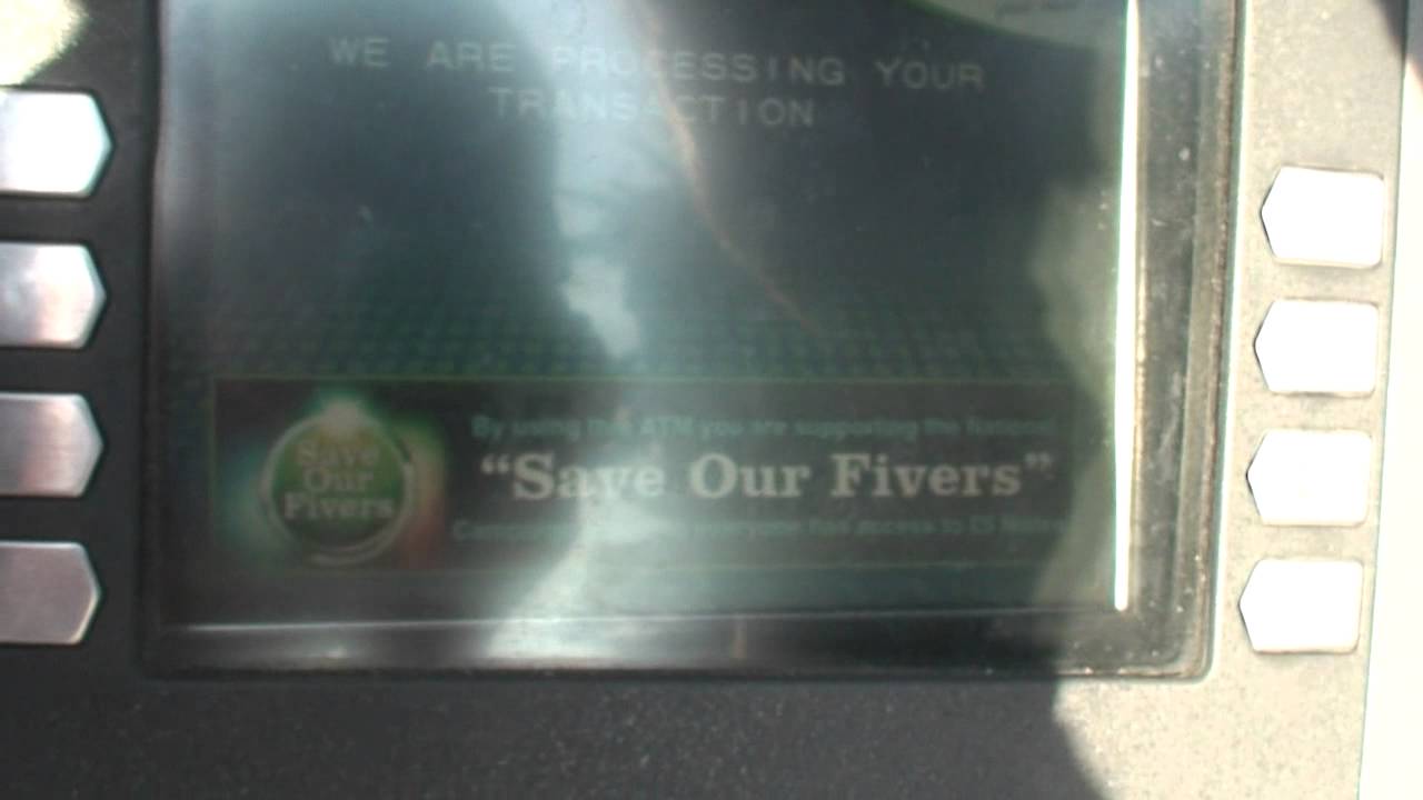 Save our five pound note cash machine!!