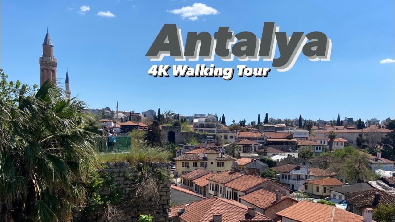 Antalya Turkey - Walk through the old town and the port. [4K]