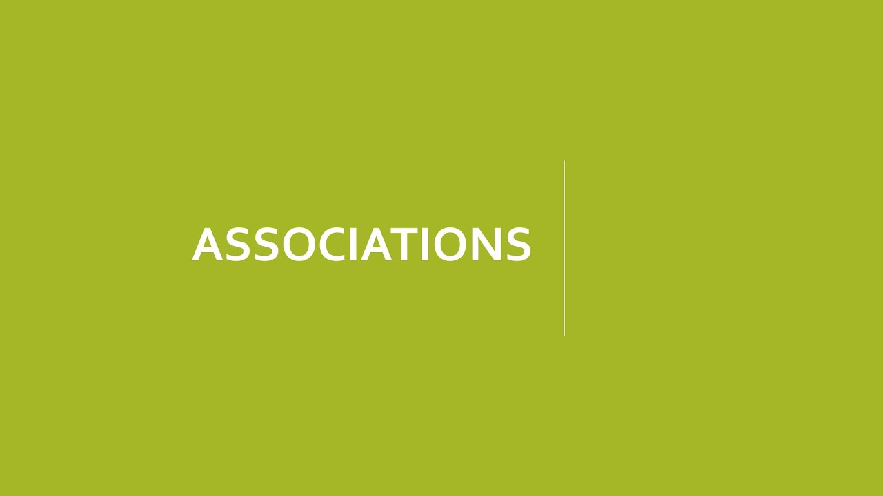 Modèle entité-association - Associations