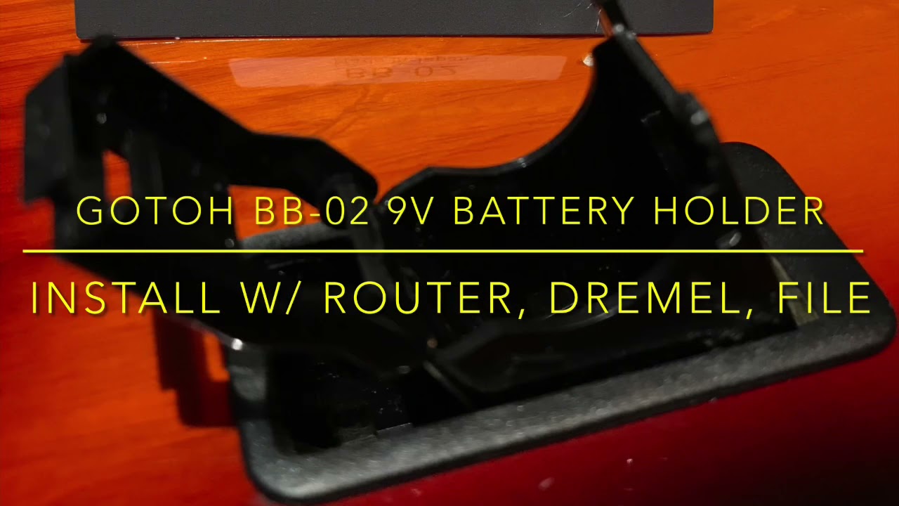 How To Install Gotoh BB-02 9V Battery Holder in guitar body #BB-02 #Gotoh #9V #activepickups