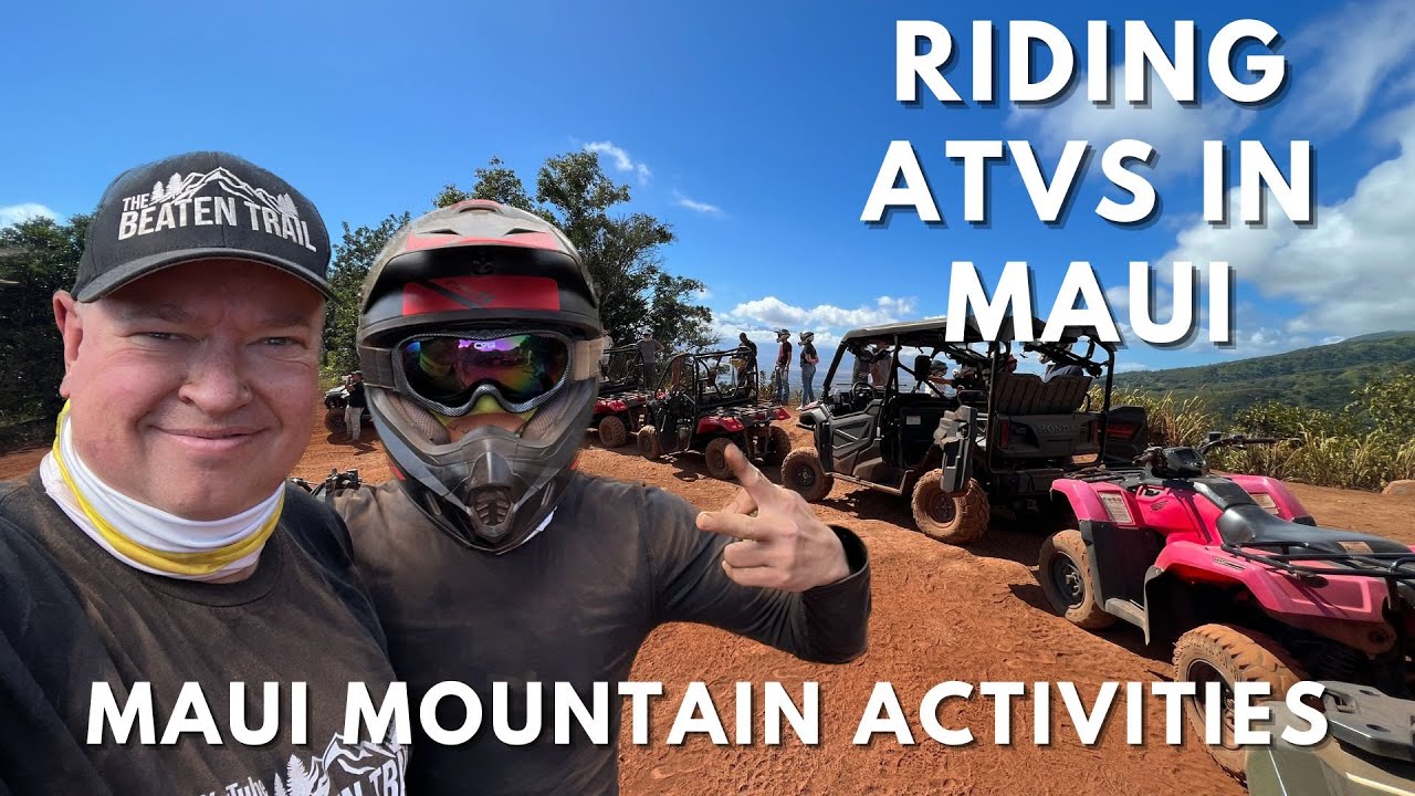 Мы катаемся на квадроциклах на Гавайях в Maui Mountain Activity! #atv #мауи