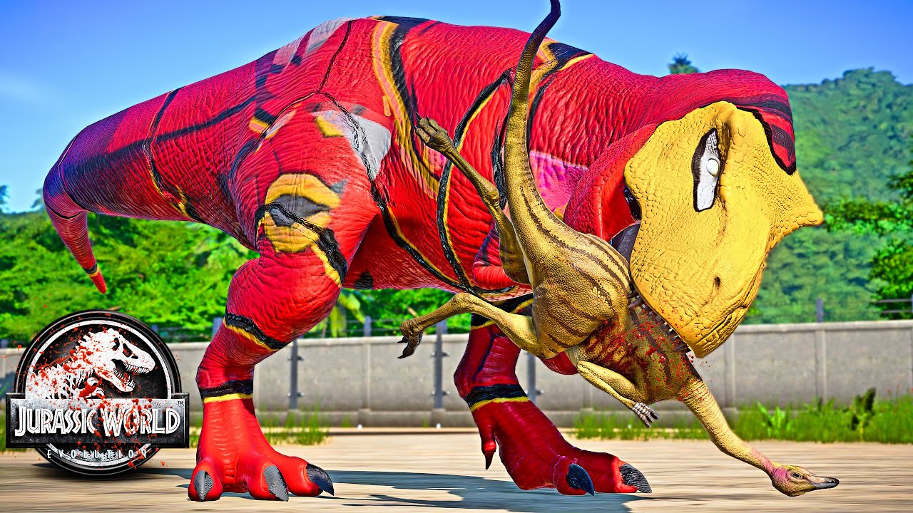 NEW! IRON MAN T-REX vs SPIDER-MAN I-REX, VENOM Carno, Captain America 🌍 JURASSIC WORLD EVOLUTION