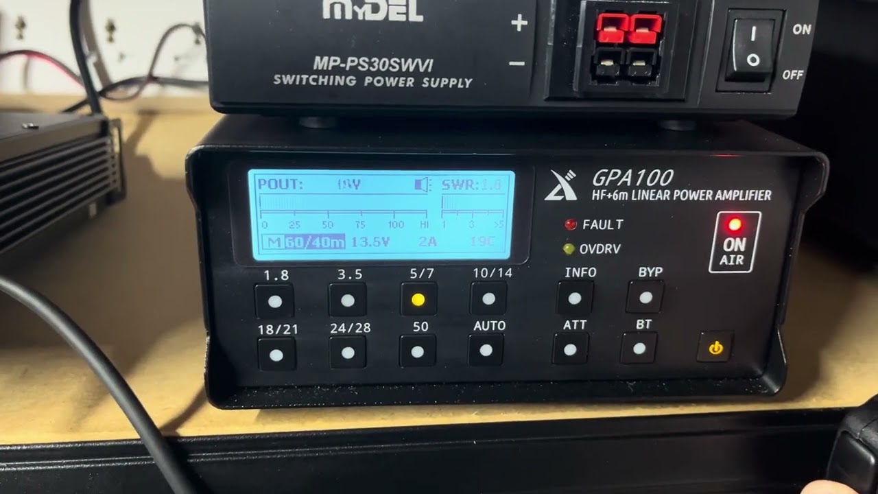 Xiegu g90 with gpa 100 amp #xiegu