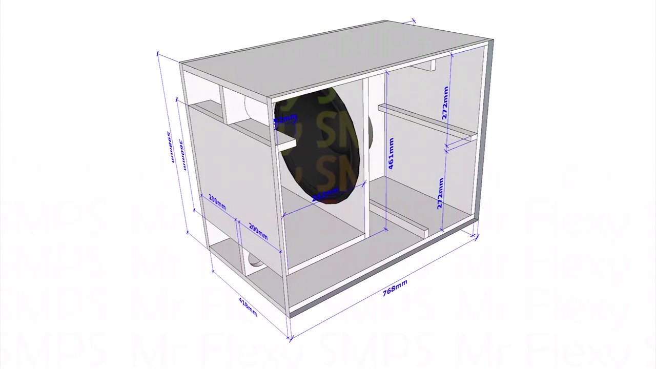 [PLAN] LARGER PORT 6th Order Bandpass Subwoofer