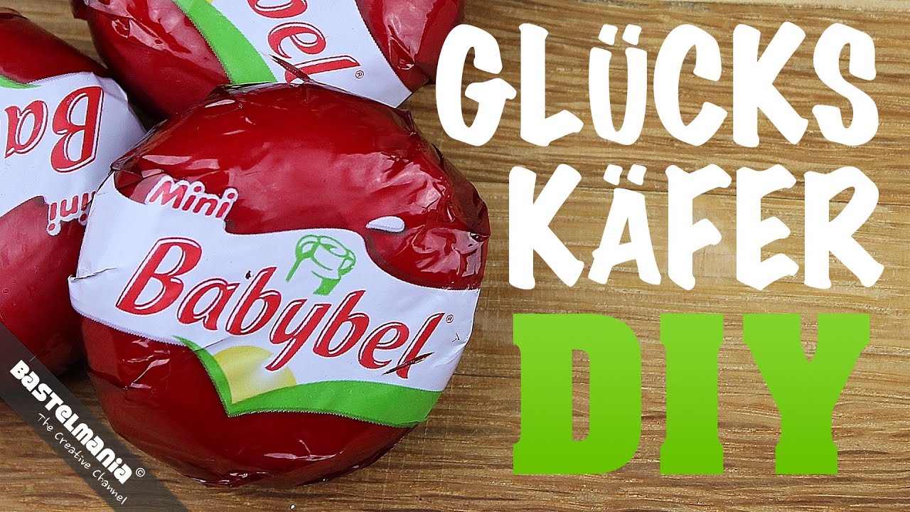 Anleitung Marienk&auml;fer Basteln Silvester Gl&uuml;ck Symbol | DIY Crafts Instruction Cheese Ladybug