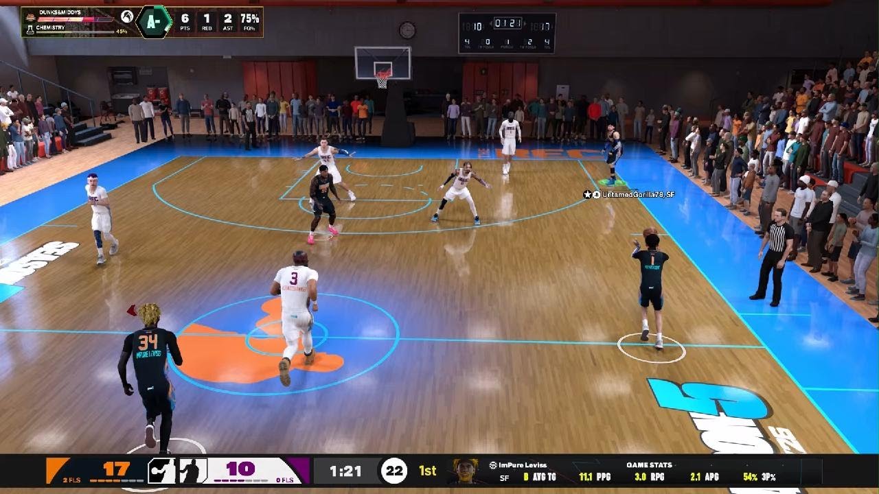 NBA 2K26: 17 PTS 3 REB 2 AST 3 STL 1 3PM