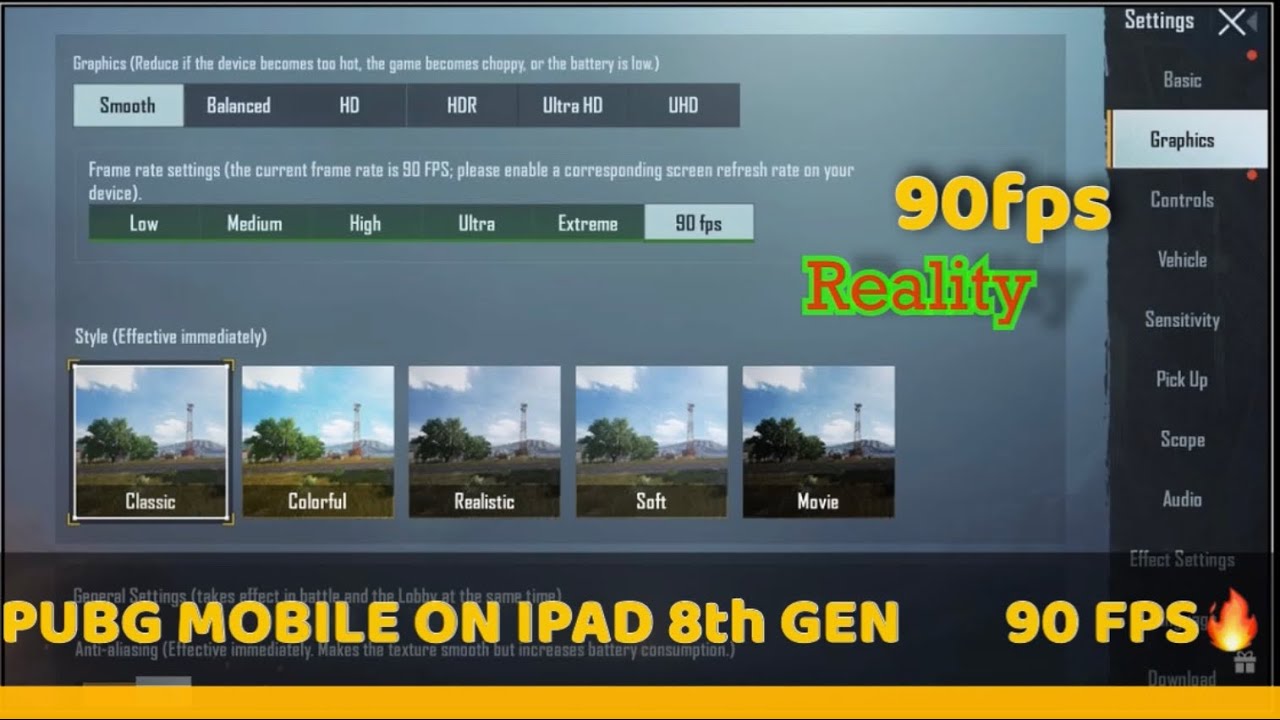 PUBG 90 fps on iPad 8th generation And Air 4 | Reality (Hindi,Urdu )