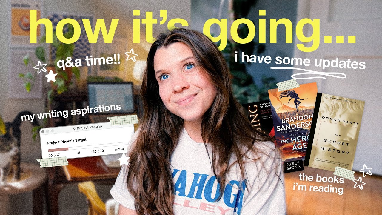 let's chat 📚 second draft updates, the books i'm reading, and writing Q&A!!