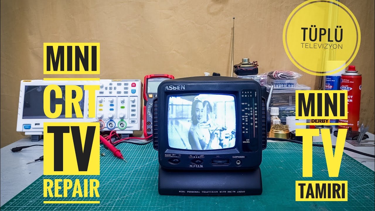 ASBEN model-202 Mini Tv Tamiri-mini crt tv repair #tüplütv #crttvrepair #repair #küçükdetaylar