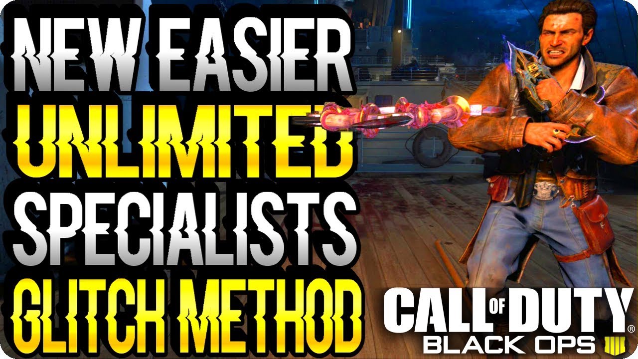 BO4 Zombie Glitches: New Easier Unlimited Specialists Glitch (All Platforms) Black Ops 4 Glitches