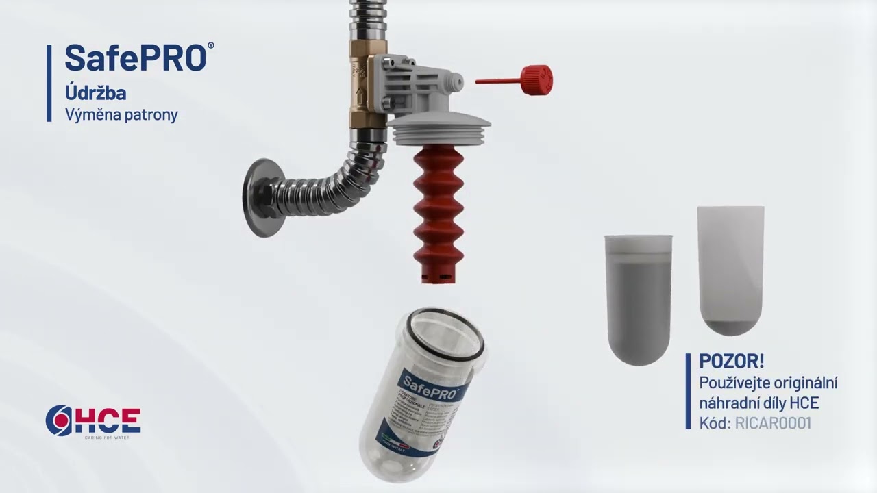 SafePRO® – Dávkovač práškových polyfosfátů s pevnými připojeními - CZ