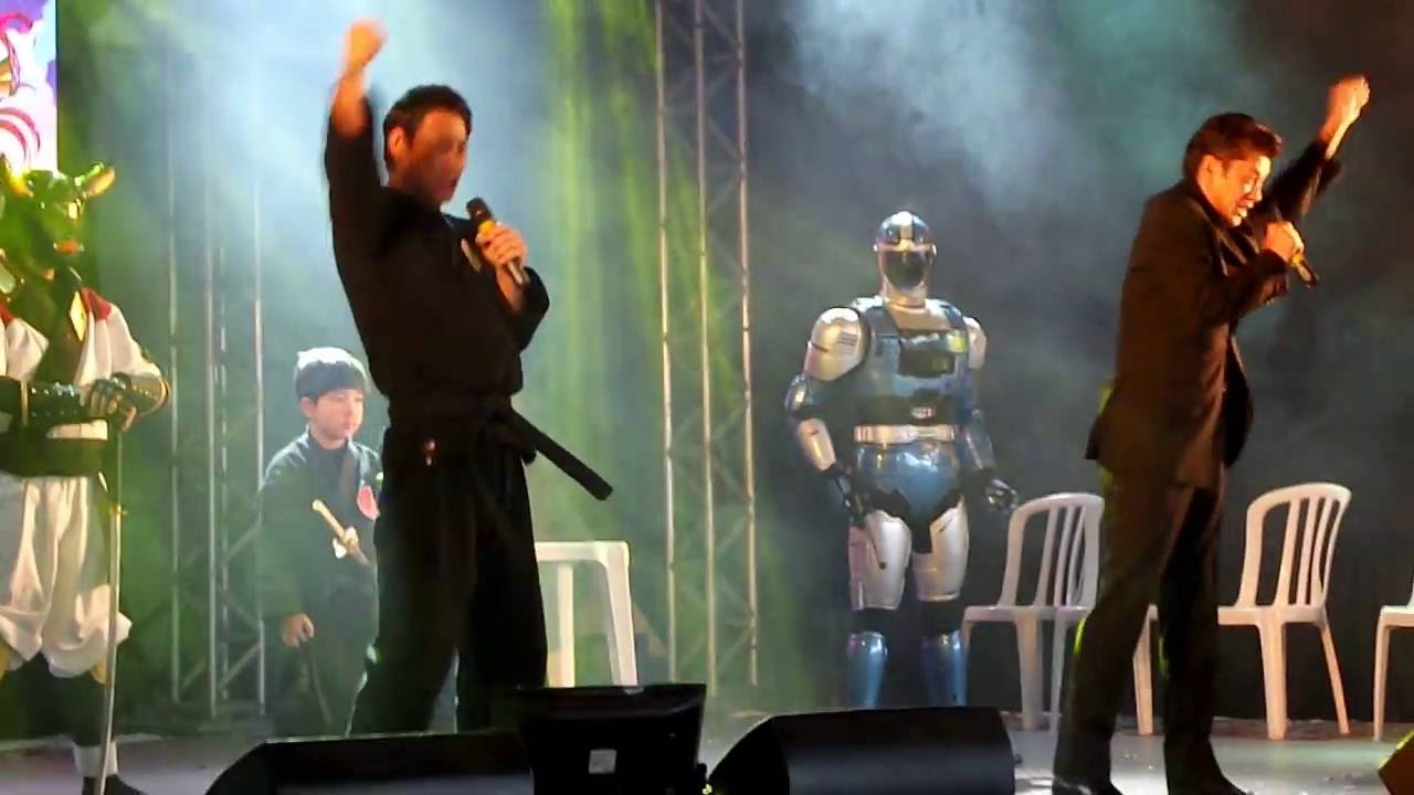 Jiraya e Jiban Cantando juntos Anime Friends 2016