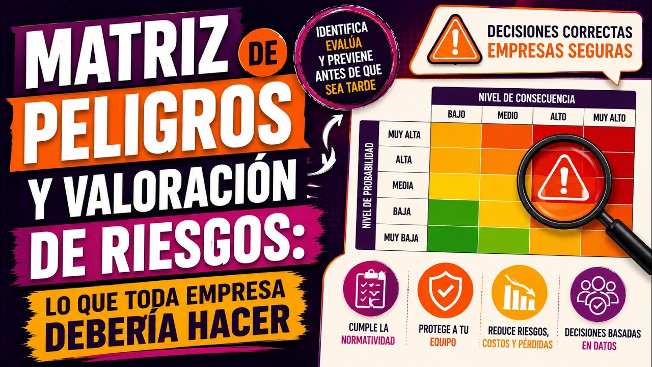 🔵C&oacute;mo DISE&Ntilde;AR la MATRIZ de IDENTIFICACI&Oacute;N de Peligros y VALORACI&Oacute;N de Riesgos
