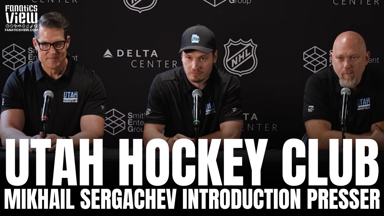 Mikhail Sergachev Reacts to Being Traded to Utah Hockey From Tampa Bay | Full Introduction Presser
