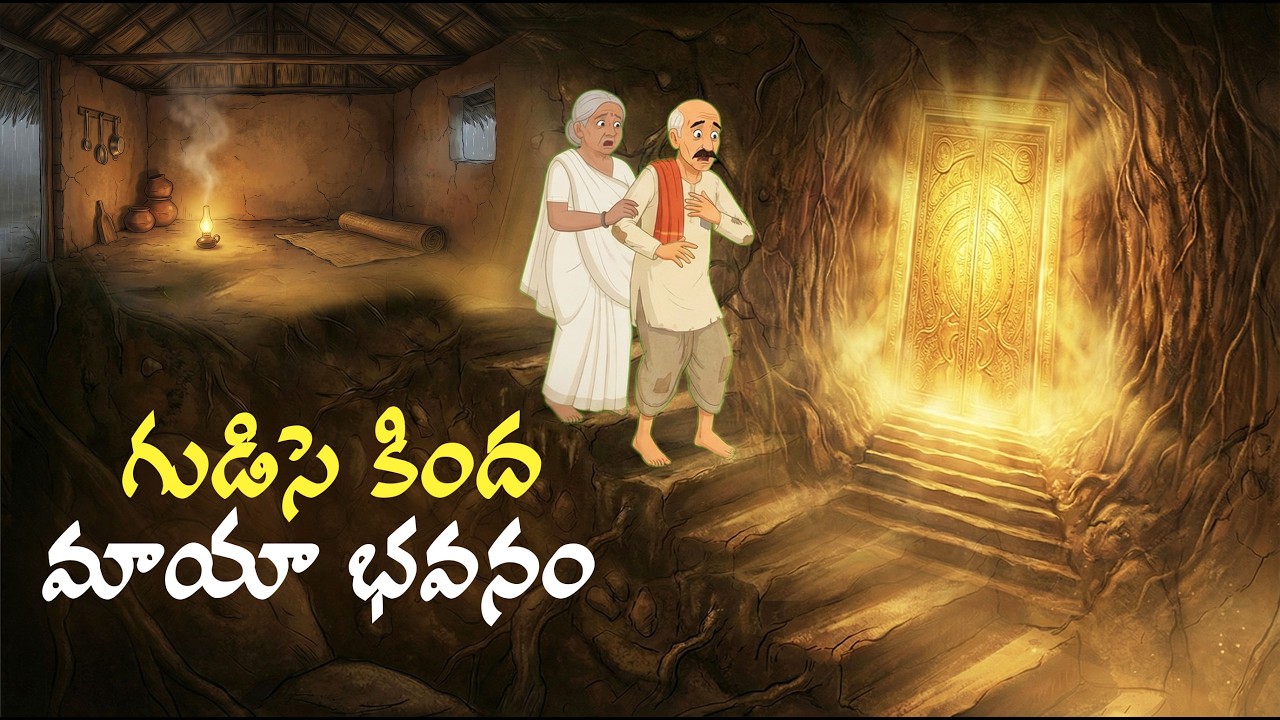 Telugu Moral Stories | గుడిసె కింద మాయా భవనం | #moralstories #cartoon #telugu