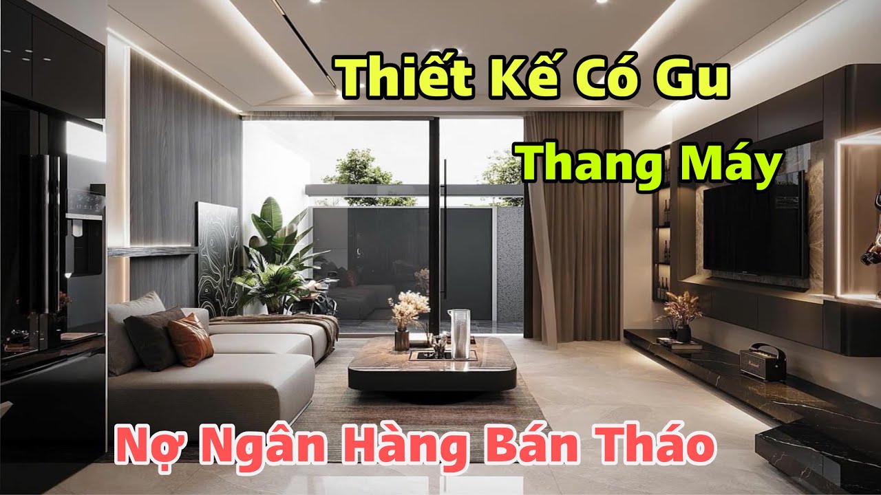 Chao Ôi ! Nhà Dài 20m có Thang Máy Sân Vườn Rộng - Lãi Xuất Tăng Cao nên Bán Rẻ | Thiết Kế Có Gu 