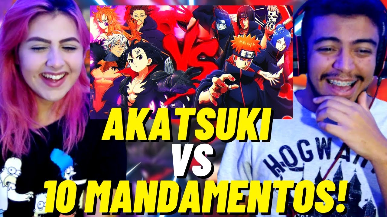 REACT - Akatsuki VS. 10 Mandamentos | Combate de Rimas (Prod. Hunter) (RAPNERD) *Yondax* CASALZINHO