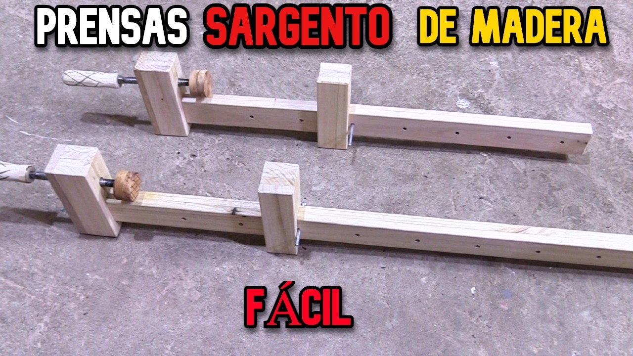 🪵 CONSTRUYE PRÉNSAS de MADERA NATIVA como un EXPERTO – Carpintería DIY 🏆🔨