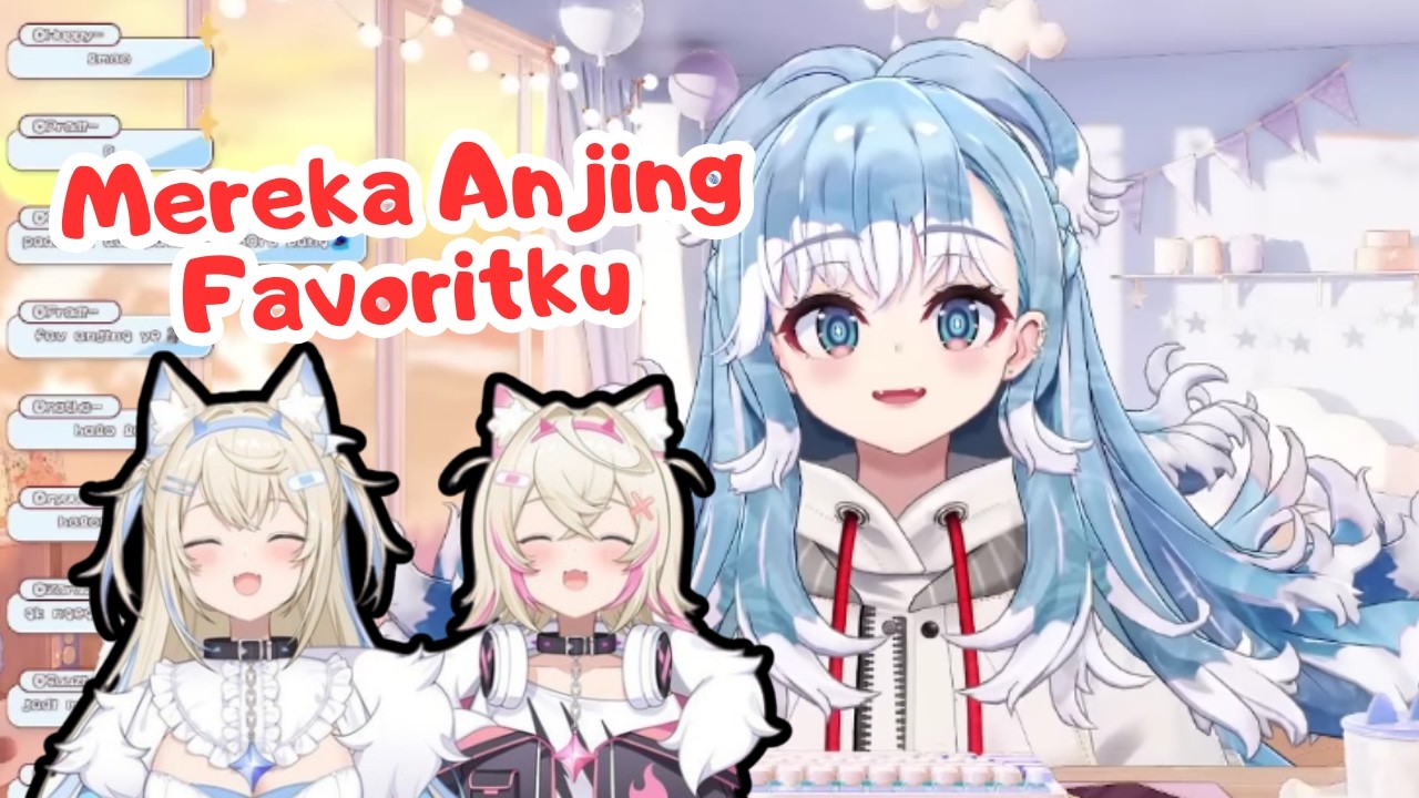 FuwaMoco adalah anjing - anjing favoritnya Kobo [ Hololive ID Clip ]
