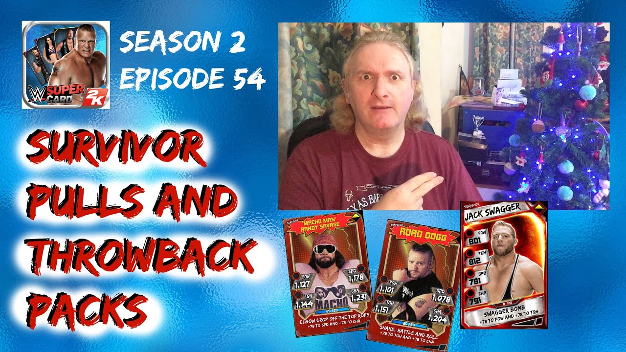WWE SuperCard #2:54 : Survivor Pulls And Throwback Packs