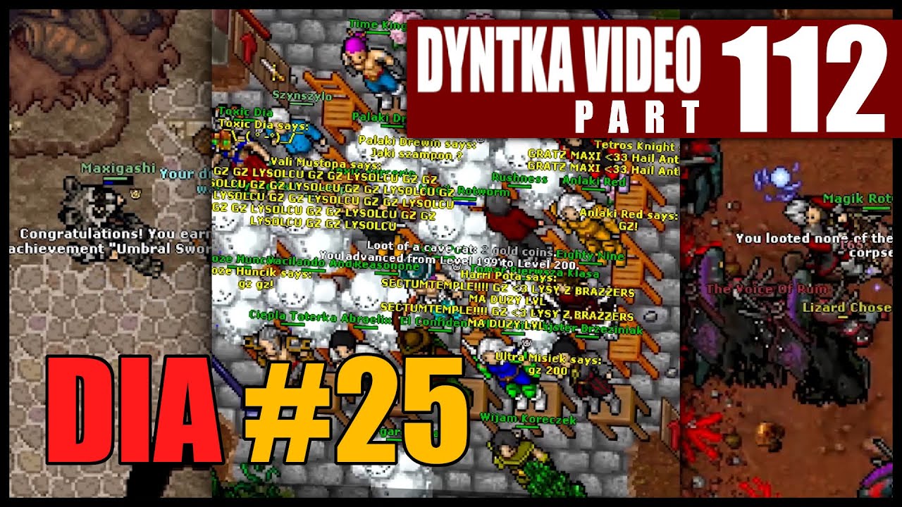 Dia #25 - BOS? - Koniec DIA - NAJDROŻSZY ACHIEVEMENT? | Tibia - DIA - Dyntka Video odc. 112