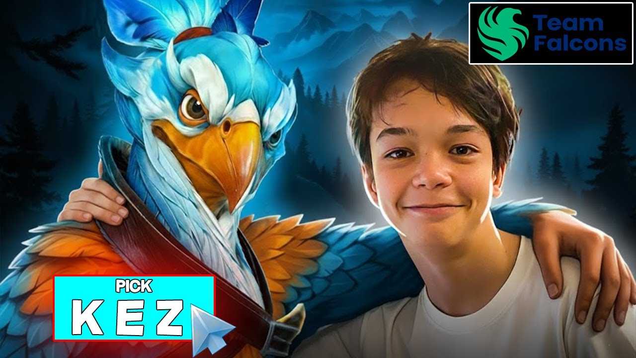 Первая игра SATANIC за команду Falcons — KEZ Carry доминирует! 🔥🔥