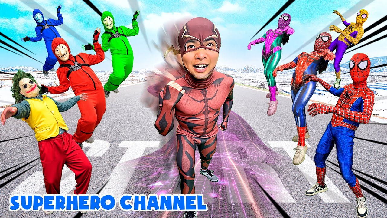 Flash Ayuda al Equipo Spiderman a Evitar las Trampas del Joker