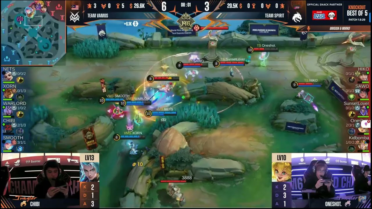 MLBB M6 World Championship | Knockout Stage Day | TEAM VAMOS MALAYSIA VS. TEAM SPIRIT EU| GAME 2