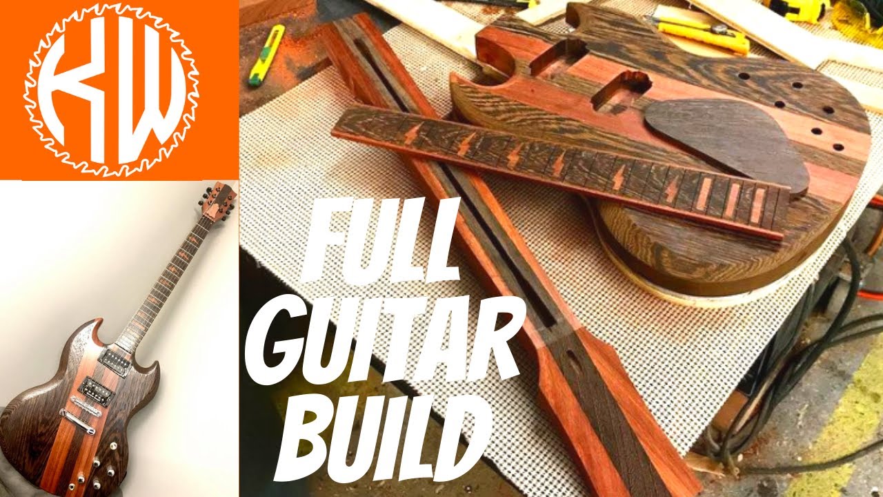 Мастер по изготовлению гитар Gibson SG Style с цельным корпусом (сборка от начала до конца)