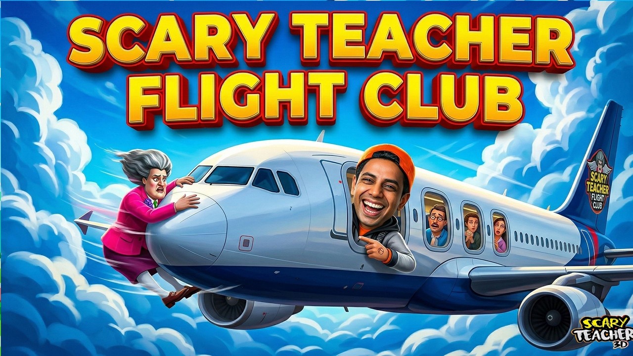 Scary Teacher Flight Club | Mrteast Gaming