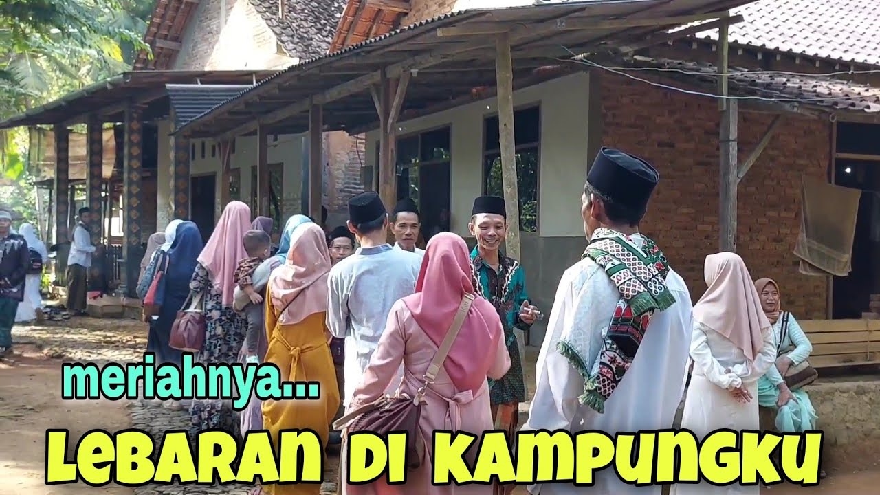 Lebaran idhul fitri di kampung dukuh mbabak desa sawahan Trenggalek