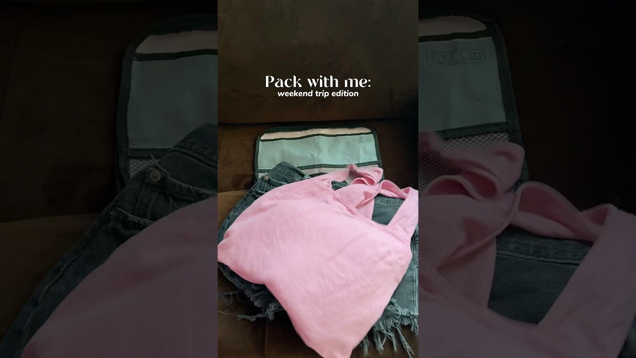 pack with for a weekend trip 🤍 