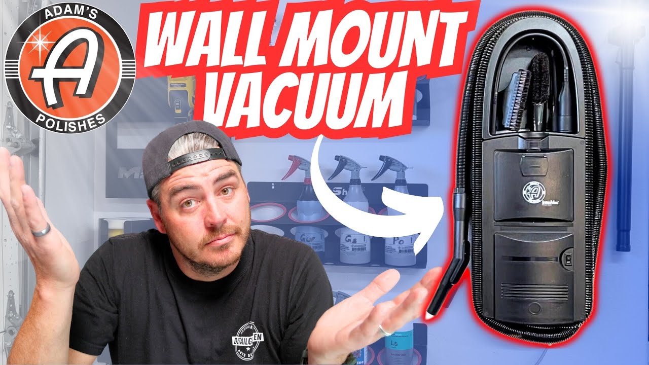 Adams Polishes Wall Mount Vacuum for your Garage! - Car Detailing Vac