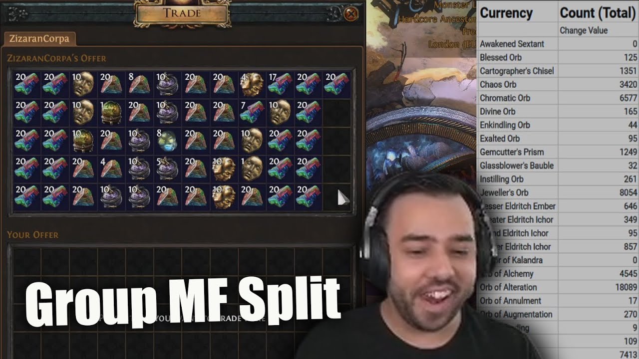 How much MONEY did we make Group MF farming? - PoE Ancestors