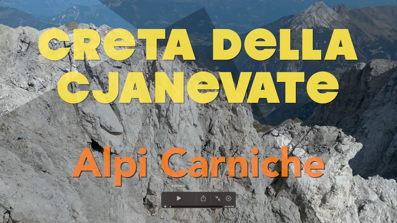 095 CRETA DELLA CHIANEVATE o Cjanevate è la seconda cima per altitudine del Friuli Venezia Giulia