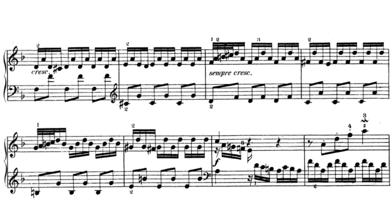 J.S. Bach: Prelude No. 6 - BWV875 - Gould - [Audio+Score]