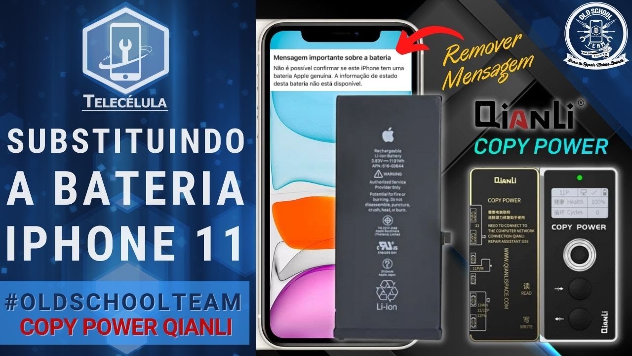 iPhone 11 - Substituindo a Bateria com Copy Power (Zerando o Ciclo e Saúde)
