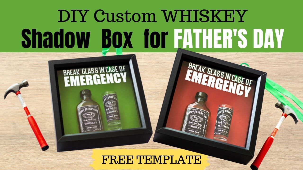 Best Unique FATHER'S DAY Gift Idea | How to Make a Shadow Box Gift | Cricut Tutorial