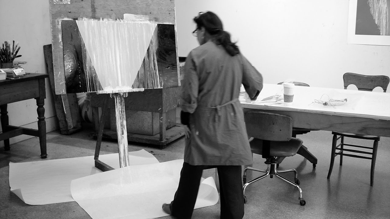 Pat Steir at Crown Point Press, 2008 (3 minutes)