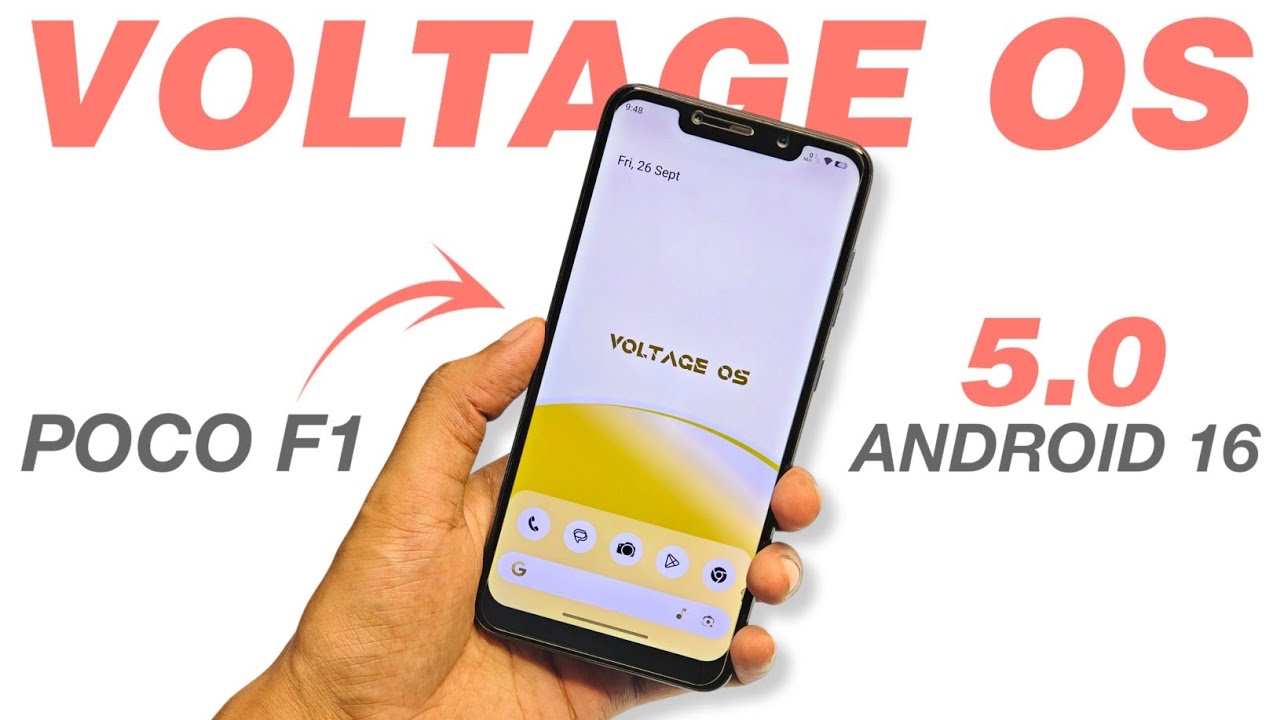POCO F1 - Voltage OS 5.0 Update - Android 16 - New StatusBar Icons And More Features