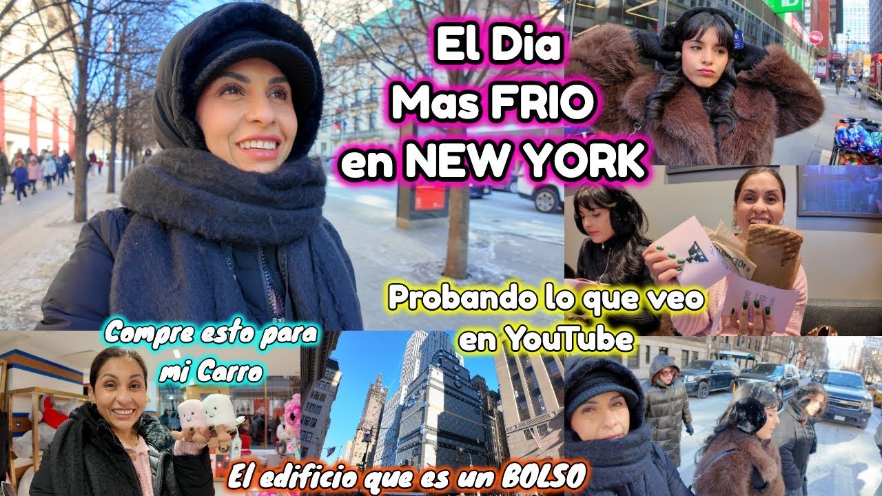 Caminando por el PARQUE en el Dia mas FRIO🧊🥶En el Lugar que deseaba COMER😍🌯COMPRE esto para mi CARRO