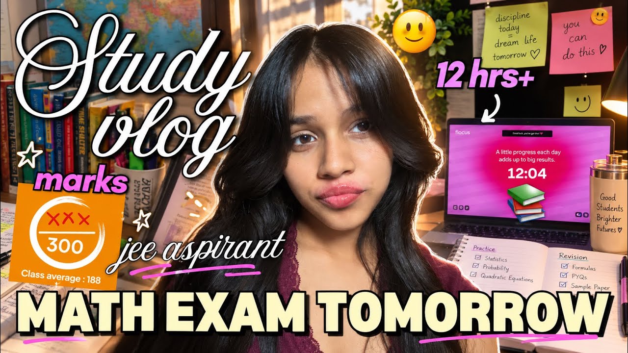 STUDY WITH ME FOR EXAMS *REALISTIC* 😭 MARKS, BURNOUT, REVISION