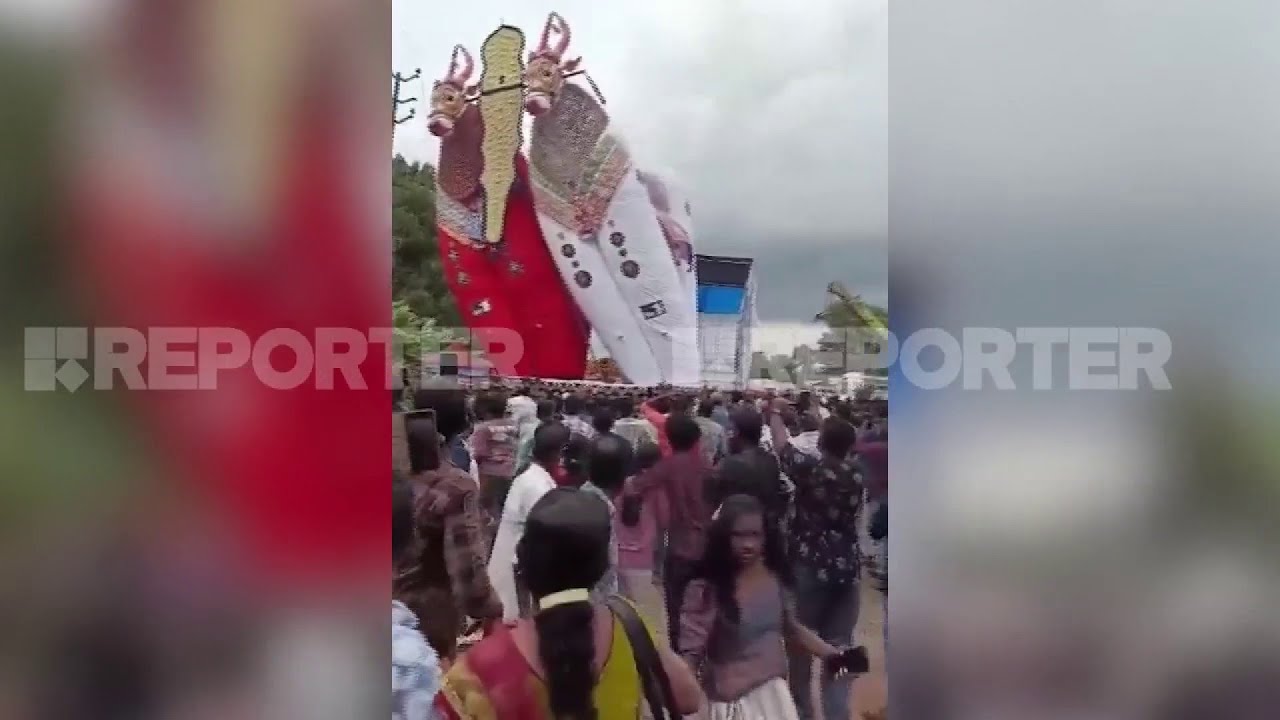 കൊല്ലം ഓച്ചിറയില്‍ ഉത്സവത്തിനിടെ കെട്ടുകാള മറിഞ്ഞുവീണ് അപകടം | Ochira Festival
